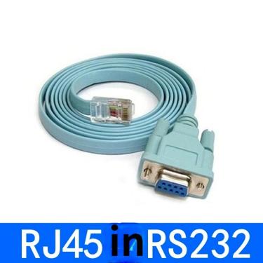 Imagem de Para o cabo rj45 cat5 ethernet do console de cisco a rs232 db9 com porta serial fêmea roteadores