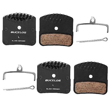 Imagem de BUCKLOS 2 pares de pastilhas de freio a disco BL-04S para cerâmica Shimano H03A H03C D02S D03S M640 M820 M6120 M7120 M8020 M8120 M9120