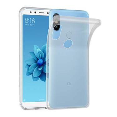 Imagem de Cadorabo Capa para Xiaomi Mi A2/6X totalmente transparente - Capa de celular feita de silicone TPU flexível - Capa protetora de silicone ultrafina e macia