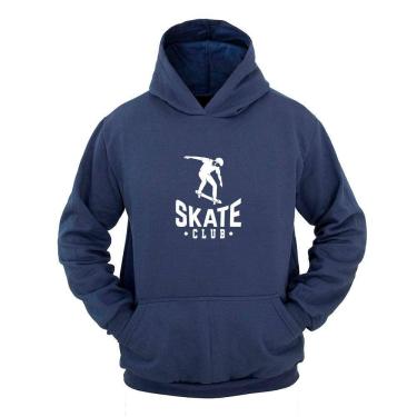 Imagem de Moletom Masculino Canguru Flanelado Skate Club Inverno