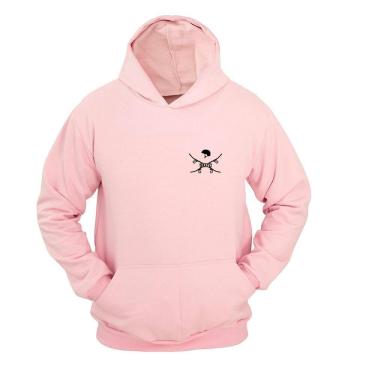 Imagem de Moletom Masculino Canguru Flanelado Skate Capacete Inverno