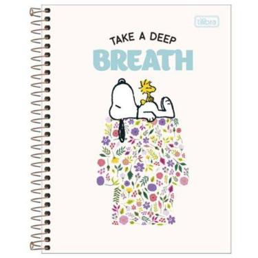 Imagem de Caderno Espiral Capa Dura Colegial 10 Matérias Snoopy Tilibra 9641