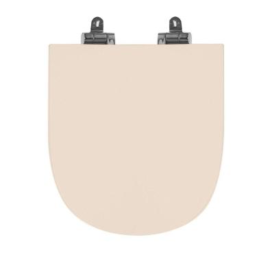 Imagem de Assento Sanitário Poliéster para Louça Link/carrara/belle Époque deca Slow Close Cromado Rosa Floral