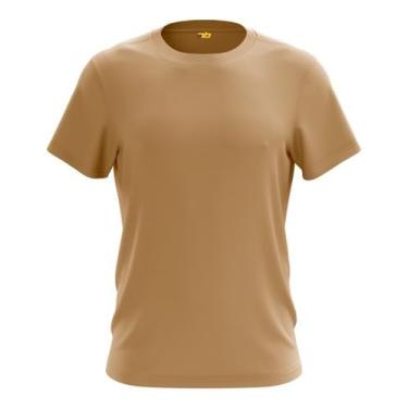 Imagem de Camisa Manga Curta para Academia Dry Fit Camiseta Masculina (G, Chocolate)