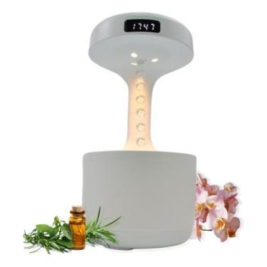 Imagem de Umidificador de Ar Água Anti-Gravidade Difusor Relógio - Cor Branco - 110V/220V (Bivolt)