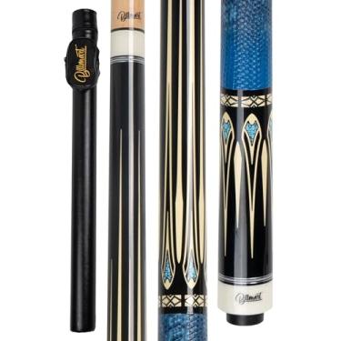 Imagem de Billmart Bastão para taco de sinuca, eixo de baixa deflexão com estojo rígido, fila de varas de mesa de sinuca de 13 mm, bastão profissional de bilhar de 538 a 600 ml