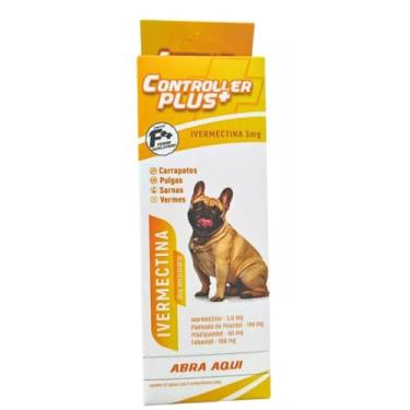 Imagem de Controller Plus - Remédio Anti Pulgas, Carrapatos, Vermes E Sarnas 36 Comp 15kg