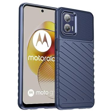 Imagem de Capas para Moto G73.Caso básico,Botão de pressão flexível / 360 ° Proteção completa,Sensação arenácea