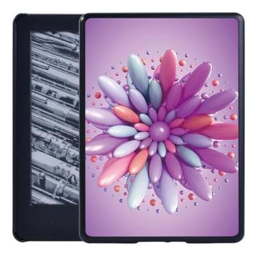 Imagem de Capa rígida para Kindle 10ª/8ª geração/Kindle Paperwhite 1 5th/2 6th/3 7th/4 10th Tablet Capa protetora durável (4.3D Flor Grande, Paperwhite 1 2 3)