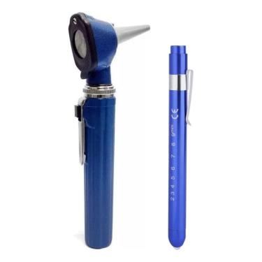 Imagem de Kit Otoscópio De Led + Lanterna Clinica De Led