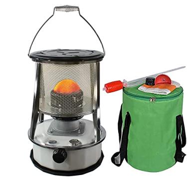 Imagem de Aquecedor externo Aquecedor a óleo de querosene, fogão a diesel a querosene de acampamento ao ar livre, aquecedores de óleo de acampamento branco para interior e exterior (6L) (cor: branco)