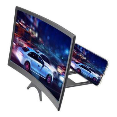 Imagem de 12 Polegada Curvo Amplificador De Tela Hd 3d Vídeo Celular - WSCELL