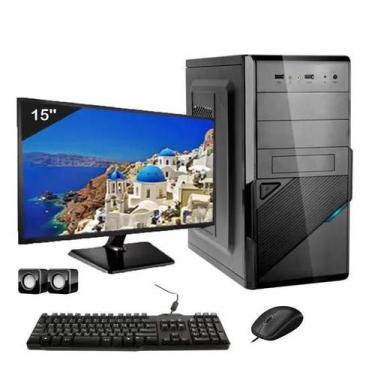 Imagem de Computador completo  core i3 4gb hd 120gb ssd monitor 15 - c3 tech