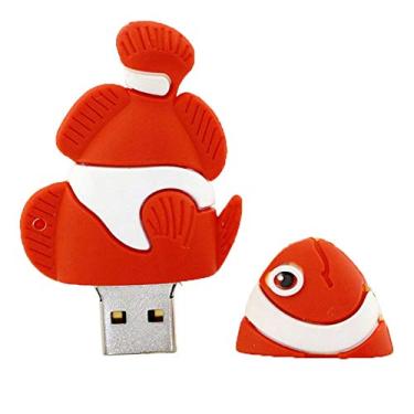 Imagem de Flash Drive USB 3.0 modelo peixe de 32 GB dispositivo de armazenamento USB Flash Disk USB 3.0 Memory Stick USB Stick U Disk Pen Drive USB Flash Memory USB Disk Armazenamento de dados - Vermelho