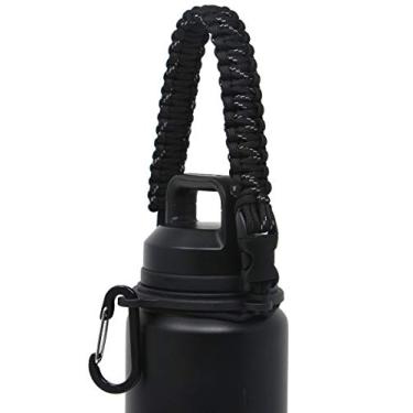 Imagem de One MissionX Alça Paracord para garrafa Yeti Rambler (serve para garrafas de 12/18, 26, 1020 g, salpicada preta)