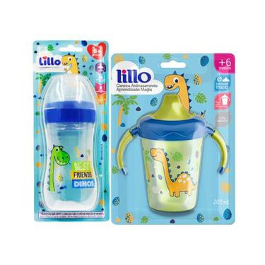 Imagem de Kit Copo Caneca Antivazamento Aprendizado 207ml Magia Lillo mais Mamad