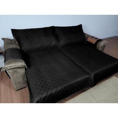 Imagem de Capa Protetora para sofá-cama de 2,40m Com Suporte de Braço - Beatriz 