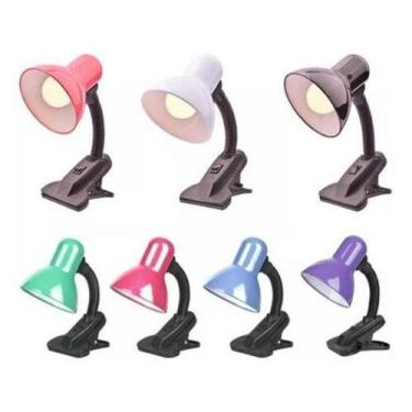 Imagem de Luminária Mesa Garra Presilha Bivolt Leitura Estante Quarto - oem, Biv