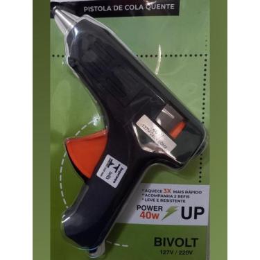 Imagem de Pistola De Cola Quente 40W Com Bico Fino E 2 Mini Bastões Ideal Para D