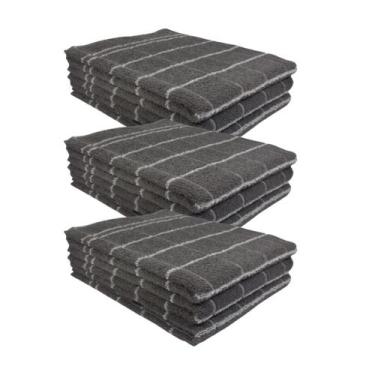 Imagem de Kit 9 panos de prato teka chef premium atoalhado 100% algodão 45 x 70c