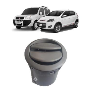 Imagem de Difusor Ar Central Lateral Cinza Claro Palio Doblo 2012 15 2019 - fiat
