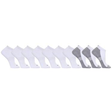 Imagem de Kit 10 Pares Meia Algodão Cano Baixo Anatômica Dorbe, 38 - 43