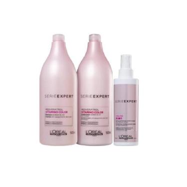 Imagem de Kit Vitamino Color Shampoo, Cond e Leave - L'Óreal - L'Oréal Professio