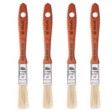 Imagem de Kit 4 Trincha Pincel Verniz E Stain Atlas 1/2 Polegada 396