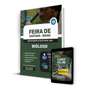 Imagem de Apostila Pref Feira Santana BA 2024 - Biólogo - Editora Solução