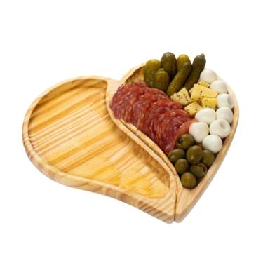 Imagem de Petisqueira Coração Tábua para Frios e Petiscos Aperitivo