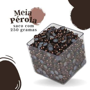 Imagem de Meia Pérola Marrom Havana - 06 Mm Pacote Com 250 Gramas - Nybc