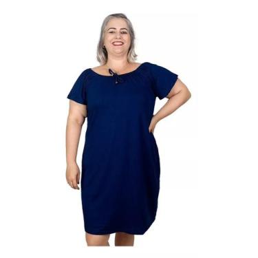 Imagem de Vestido Feminino Plus Size Ciganinha Manga Curta Midi - Coalizão Fashi