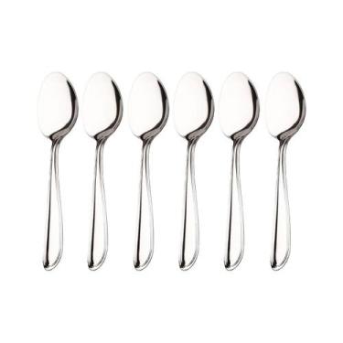 Imagem de Kit 6 Colheres de Sobremesa Hercules Monterrey Aço Inox 1340-004