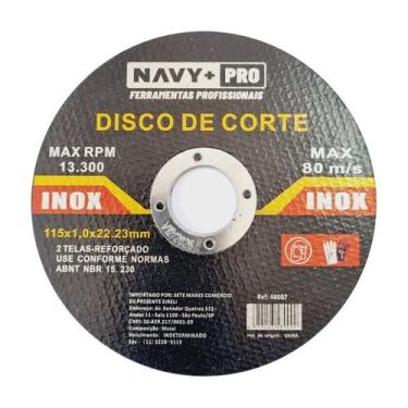 Imagem de Disco De Corte Fino Inox 115x1,0x22,23mm Esmerilhadeira  - NAVY+PRO