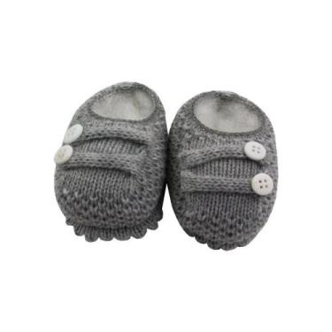 Imagem de Sapatinho beb em tricot - Cinza - NN, Cinza, RN