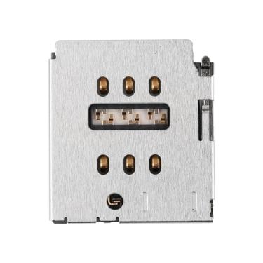 Imagem de Risidamoy Substituição de leitor de cartão SIM único para iPhone 8 Adaptador de slot de cartão SIM para iPhone SE 2ª geração/SE 3ª geração de peças de reposição para reparo de celular para A1863 A1905