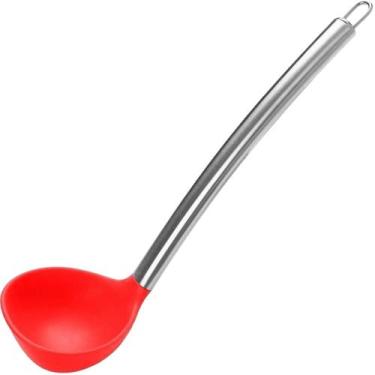 Imagem de Concha Culinária Em Silicone Vermelho 30 Cm - Mimo Style