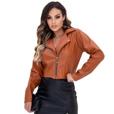 Imagem de Jaqueta Feminina Estilosa Caramelo Blusa de Frio Estilosa Donna Martin