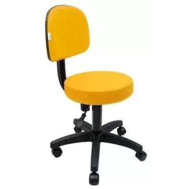 Imagem de Cadeira Mocho Nice Varias Cores direto da Fábrica - Renaflex, Amarelo