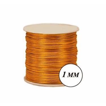 Imagem de Fio Cordão Cetim 100m Seda Rabo Rato de Rato 1mm - Rolos Vários Tamanh