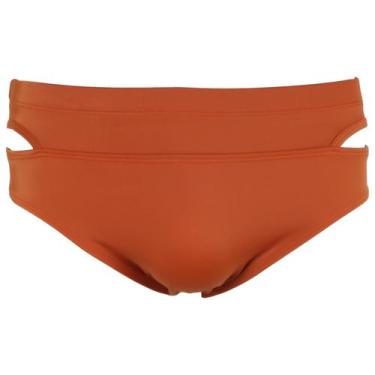 Imagem de Sunga Terracota Masculina Praia com Detalhe Lateral 10cm - Amassê, P