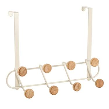 Imagem de Oikos - Cabideiro de Porta Multiuso 8 Ganchos Sem Furar