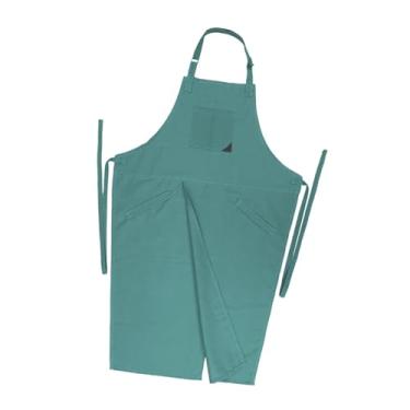 Imagem de Bothyi de cerâmica com perna dividida, pescoço pendurado, ferramenta de couro 68 cm x 110 cm portátil para homens e mulheres para bartending quintal, Verde