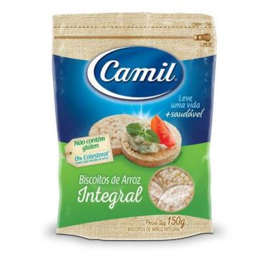 Imagem de Biscoitos de Arroz Integral mini CAMIL 150g