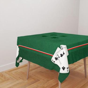 Imagem de Toalha De Mesa Quadrada Infantil Tecido Oxford Truco Jogo Manilhas TL3