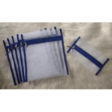 Imagem de Saquinhos para bolsa maternidade tule filó kit 6 peças - Espaço da Nei