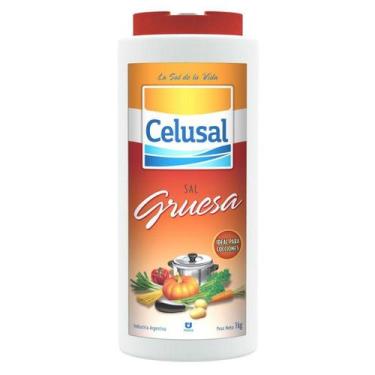 Imagem de Sal Grosso p/ Churrasco Saleiro 1 Kg - Celusal - Sal Celusal