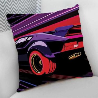 Imagem de Almofada Decorativa 40x40 Cheia Personalizado Carro Tunado Tunnig Game