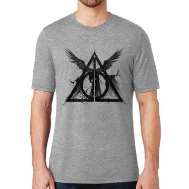 Imagem de Camiseta The Tale of the Three Brothers - Foca na Moda, Cinza, P