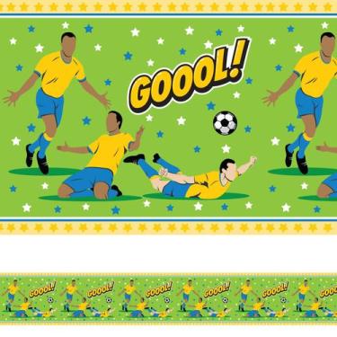 Imagem de Faixa Decorativa Adesiva Infantil Futebol Gol 12mx15cm - Quartinhos